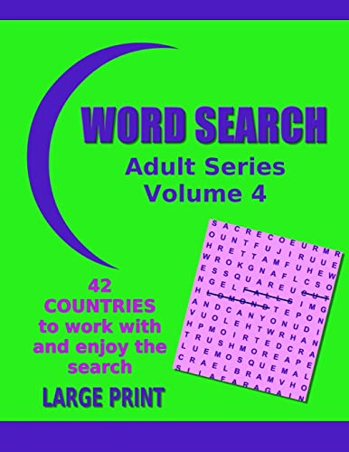 9781503376588: Word Search Adult Series Volume 4: Countries