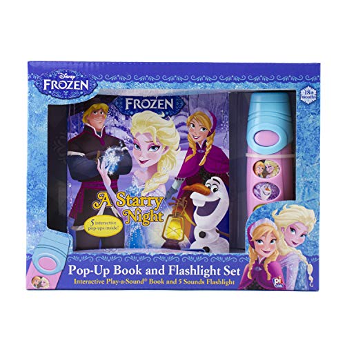 Stock image for Disney Frozen Elsa, Anna, Olaf, and More! - Pop-up Book and Flashlight Toy Set - PI Kids (Play-A-Sound) for sale by Ebooksweb