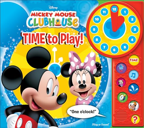 Stock image for Disney Mickey Mouse Clubhouse - Time to Play! Learn to Tell Time Sound Book with Toy Clock - PI Kids for sale by gwdetroit