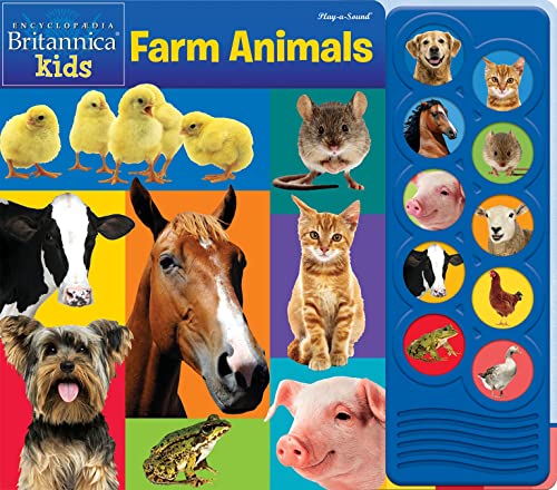 Stock image for Encyclopedia Britannica - Kids Farm Animals Listen and Learn Sound Book - PI Kids for sale by Gulf Coast Books