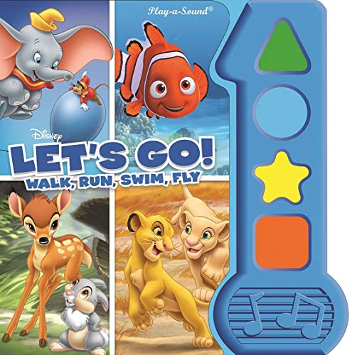 Beispielbild fr Disney Classics Lion King, Dumbo, and More! - Let's Go! Walk, Run, Swim, Fly Sound Book - PI Kids zum Verkauf von Wonder Book