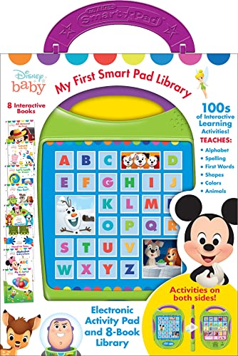 

Disney Baby - Mickey, Minnie, Toy Story, and more! My First Smart Pad Electronic Activity Pad and 8-Book Library - PI Kids