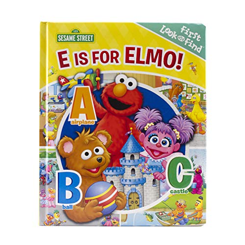 Imagen de archivo de Sesame Street - E is for Elmo! ABCs - My First Look and Find Activity Book - PI Kids a la venta por Save With Sam
