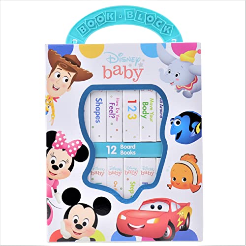 Beispielbild fr Disney Baby Mickey Mouse, Minnie, Toy Story and More! - My First Library 12 Board Book Set - First Words, Shapes, Numbers, and More! Baby Books - PI Kids zum Verkauf von Red's Corner LLC