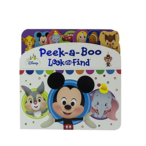 Beispielbild fr Disney Baby Mickey, Lion King, Princess, and More! - Peek-a-Boo Lift-a-Flap Look and Find Board Book- PI Kids zum Verkauf von Wonder Book