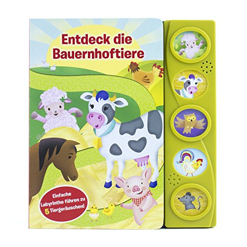 Beispielbild fr Entdeck die Bauernhoftiere - Labyrinth-Soundbuch zum Verkauf von medimops