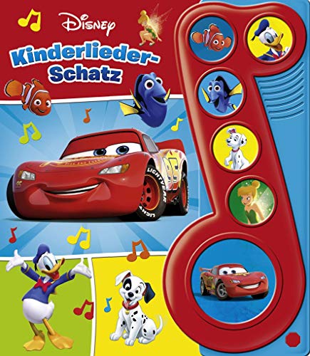 Beispielbild fr Disney - Kinderliederschatz - Liederbuch mit Sound: Pappbilderbuch mit 6 Melodien zum Verkauf von medimops