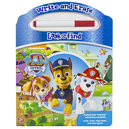 Stock image for Nickelodeon - Paw Patrol - Write-and-Erase Look and Find Wipe Clean Board Book - PI Kids for sale by Save With Sam
