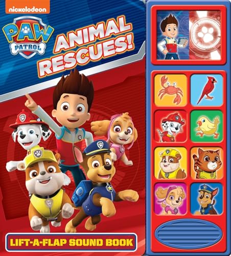 Imagen de archivo de Nickelodeon PAW Patrol - Animal Rescues! Lift-a-Flap Sound Book - PI Kids (Play-A-Sound) a la venta por ZBK Books