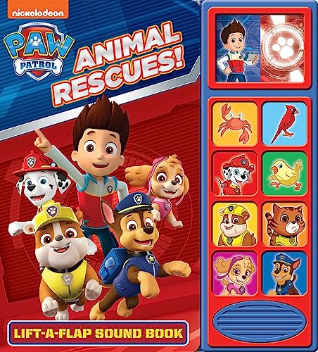 Stock image for Nickelodeon PAW Patrol - Animal Rescues! Lift-a-Flap Sound Book - PI Kids (Play-A-Sound) for sale by ZBK Books