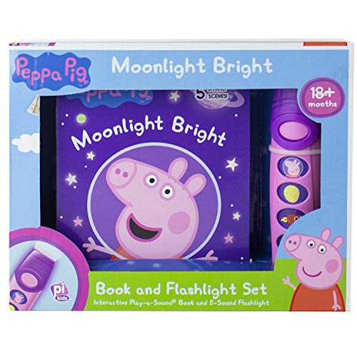 Stock image for Peppa Pig - Moonlight Bright Sound Book and Sound Flashlight Toy Set - PI Kids for sale by ZBK Books