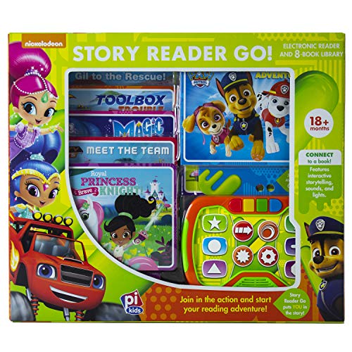 Nick Jr. PAW Patrol, Blaze, Shimmer and Shine and more! - Story Reader Go!  Electronic Book and 8 Book Library - PI Kids by Derek Harmening: Fair  (2018) | Books Unplugged