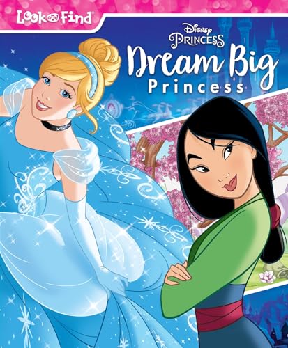 Stock image for Disney Princess Cinderella, Mulan Ariel, and More! - Dream Big Princess Look and Find Activity Book - PI Kids for sale by Save With Sam