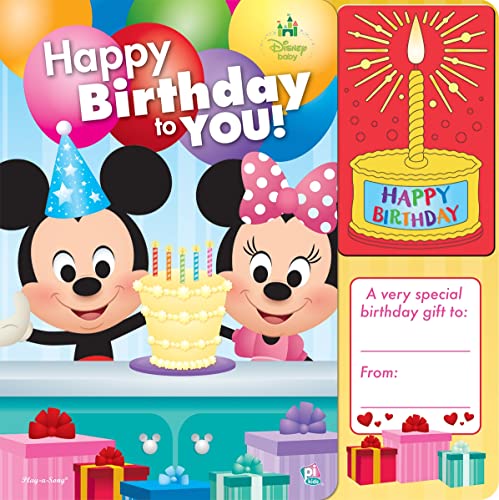 Stock image for Disney Baby Mickey and Minnie Mouse - Happy Birthday to You Sound Book - PI Kids for sale by -OnTimeBooks-