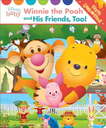 9781503736580: Disney Baby - Winnie the Pooh and His Friends, Too! First Look and Find Activity Book - PI Kids