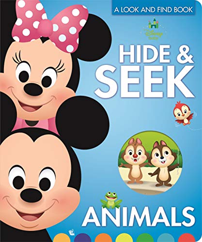 9781503737044: Disney Baby Mickey, Minnie, Princess and More! - Hide & Seek Animals, A Look and Find Book - PI Kids