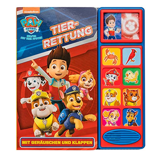 Beispielbild fr PAW Patrol Tier-Rettung - Klappen-Gerusche-Buch mit 10 pfotastischen Geruschen fr Kinder ab 3 Jahren zum Verkauf von medimops