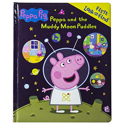 Stock image for Peppa Pig - Peppa and the Muddy Moon Puddles - First Look and Find Activity Book - PI Kids for sale by HPB Inc.