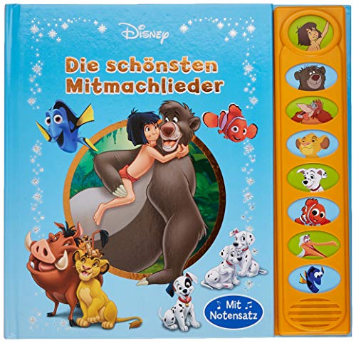 Beispielbild fr Disney - Die schnsten Mitmachlieder - 8-Button-Soundbuch - interaktives Bilderbuch mit 8 beliebten Kinderliedern zum Mitsingen zum Verkauf von medimops