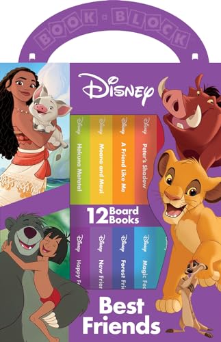 Imagen de archivo de Disney Lion King, Moana, and more! - Best Friends My First Library Board Book Block 12-Book Set - PI Kids a la venta por ZBK Books