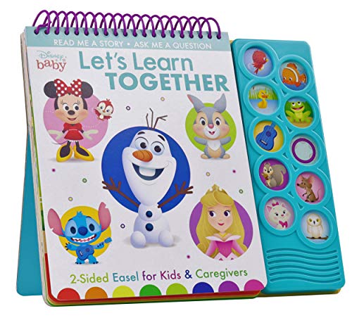 Stock image for Disney Baby Minnie Mouse, Frozen, Princess and More! - Let's Learn Together 2-Sided Sound Book Easel for Kids & Caregivers - PI Kids (Play-A-Sound) for sale by Decluttr