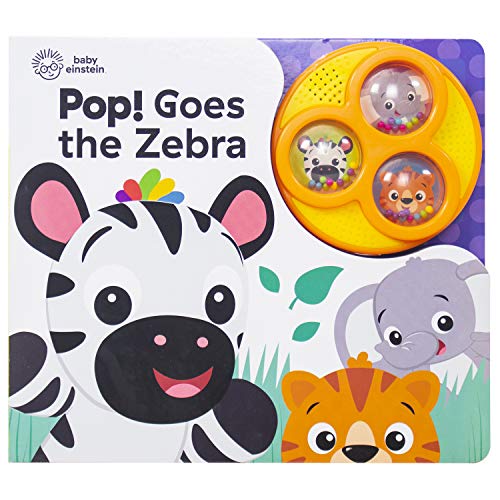 Stock image for Baby Einstein - Pop! Goes the Zebra - Popping Button Sound Book - PI Kids for sale by ZBK Books