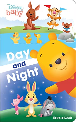 Beispielbild fr Disney Baby Winnie the Pooh - Day and Night Take-a-Look Board Book - Look and Find - PI Kids zum Verkauf von Your Online Bookstore