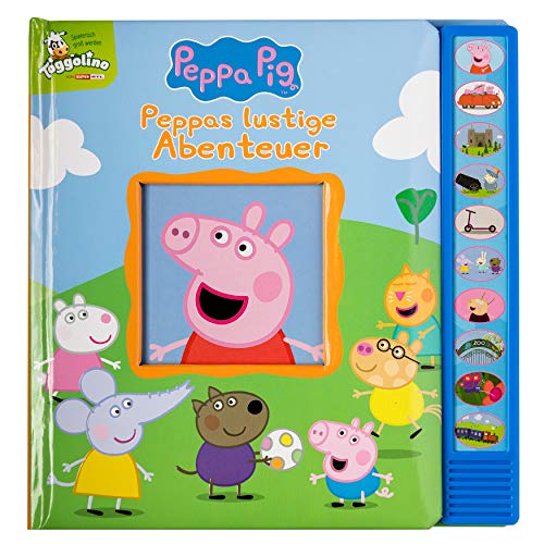 Beispielbild fr Peppa Pig - Peppas lustige Abenteuer - Vorlese-Pappbilderbuch mit 10 frhlichen Geruschen fr Kinder ab 3 Jahren zum Verkauf von medimops