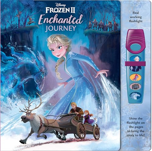 Stock image for Disney Frozen 2 Elsa, Anna, Olaf and More! - Enchanted Journey - Sound Book and Interactive Sound Flashlight Toy Set - PI Kids (Play-A-Sound) for sale by Half Price Books Inc.