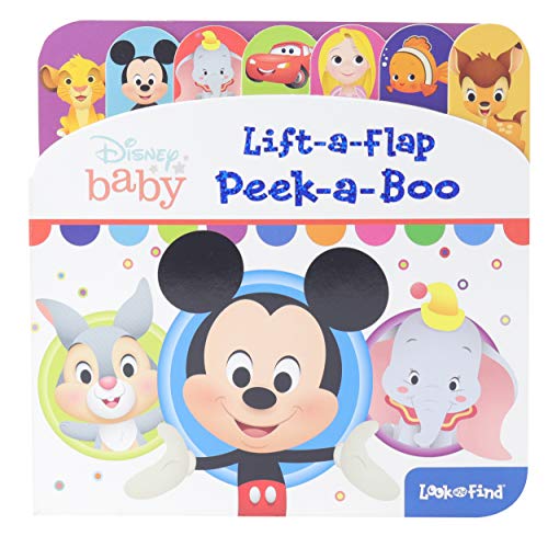 Imagen de archivo de Disney Baby Mickey, Lion King, Princess, and More! - Peek-a-Boo Lift-a-Flap Look and Find Board Book- PI Kids a la venta por Books Unplugged