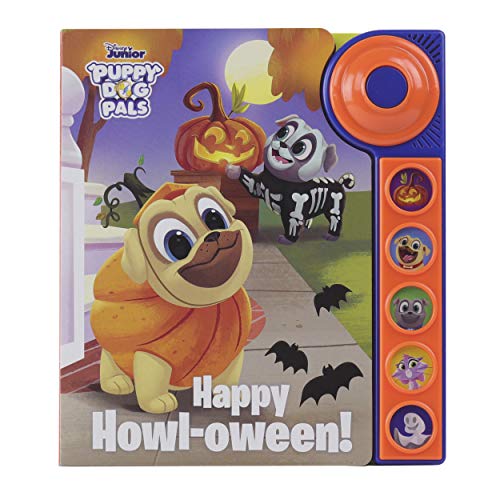 Stock image for Disney Junior Puppy Dog Pals - Happy Howl-oween Doorbell Sound Book - PI Kids (Play-A-Sound) for sale by Your Online Bookstore