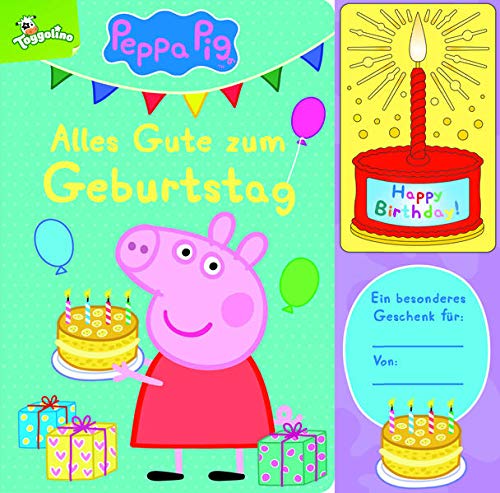Beispielbild fr Peppa Pig - Wir feiern Geburtstag - Interaktives Geburtstags-Soundbuch mit 1 Melodie und leuchtender Kerze - Pappbilderbuch fr Kinder ab 12 Monaten zum Verkauf von medimops