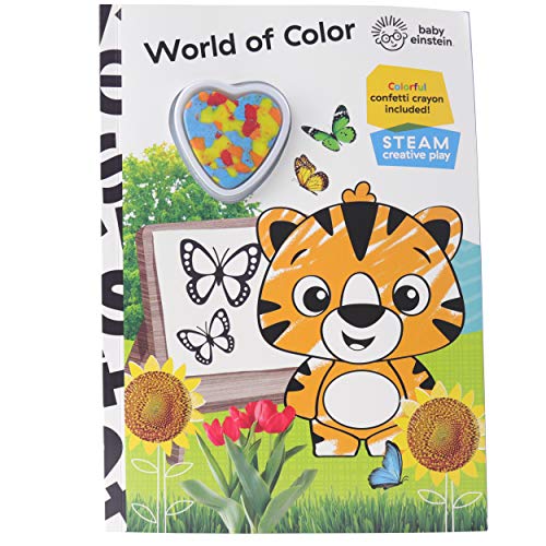 Stock image for Baby Einstein - World of Color Creative Play Steam Activity Book - Colorful Confetti Crayon Included! for sale by PlumCircle