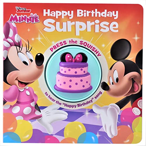 Stock image for Disney Junior Minnie Mouse - Happy Birthday Surprise! Squishy Button Sound Book - Satisfying Tactile and Sensory Play - PI Kids (Play-A-Sound) for sale by Read&Dream