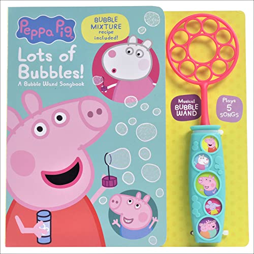 

Peppa Pig - Lots of Bubbles! - Bubble Wand Songbook - Toy Bubble Wand Plays 5 Songs - PI Kids