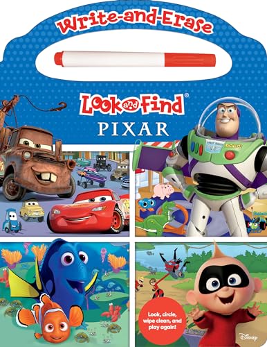 9781503758476: Disney Pixar Toy Story, Cars, and More! - Write-and-Erase Look and Find Wipe Clean Board - PI Kids