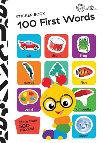 

Baby Einstein - 100 First Words Sticker Book - More Than 500 Stickers Included! - PI Kids