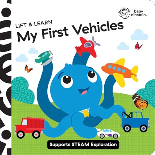 Imagen de archivo de Baby Einstein - My First Vehicles Lift and Learn Lift the Flap Board Book - Supports STEAM Exploration - PI Kids a la venta por Russell Books