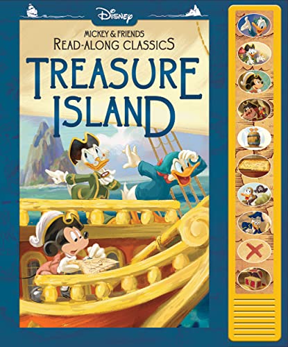 Beispielbild fr Disney Mickey Mouse and Minnie Mouse Read-Along Classics - Treasure Island Interactive Sound Book - Press Buttons to Hear Story Read Aloud - PI Kids zum Verkauf von BooksRun