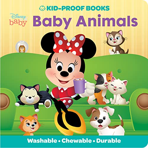 Stock image for Baby Disney Minnie Mouse, Mickey, and Friends - Baby Animals - Kid-Proof Books - Washable, Chewable, and Durable - PI Kids for sale by Lakeside Books