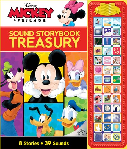 Stock image for Disney Mickey Mouse Friends - Minnie, Donald, Goofy, and More! Sound Storybook Treasury - 39-Button Sound Book - PI Kids for sale by Goodwill
