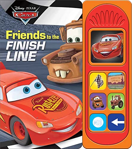Beispielbild fr Disney Pixar Cars - Friends to the Finish Line 7-Button Sound Book - Featuring Lightning McQueen and Mater - PI Kids zum Verkauf von GF Books, Inc.