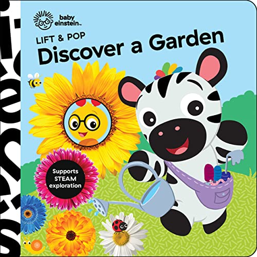 Imagen de archivo de Baby Einstein - Lift & Pop Discover a Garden  Lift-a-Flap Board Book - PI Kids [Board book] PI Kids a la venta por Lakeside Books