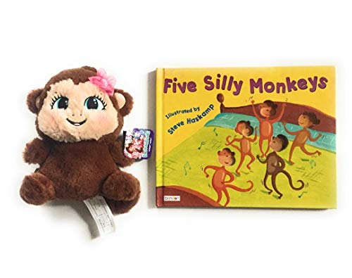 9781505041101: Five Silly Monkey with Bonus 6" Plush Monkey