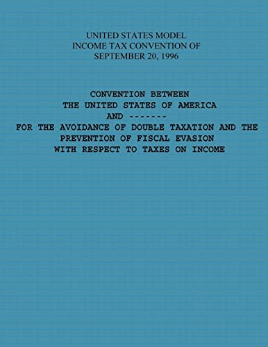 9781505558234: United States Model Income Tax Convention of September 20, 1996