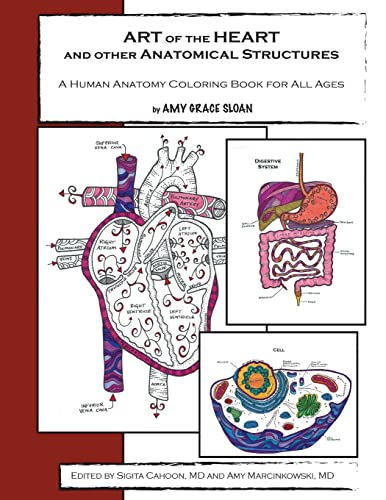 Beispielbild fr ART of the HEART and other Anatomical Structures: A Human Anatomy Coloring Book zum Verkauf von SecondSale