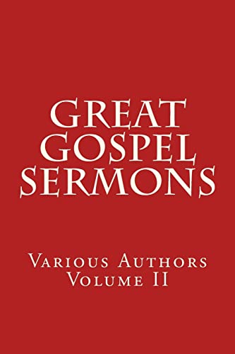 Beispielbild fr Great Gospel Sermons: Various Authors (Contemporary) (Classic) zum Verkauf von Irish Booksellers