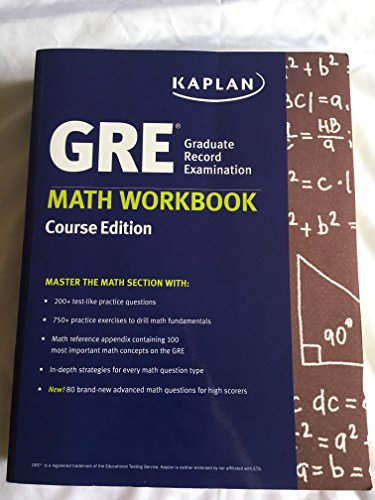 9781506200910: GRE Math Workbook Kaplan Course Edition