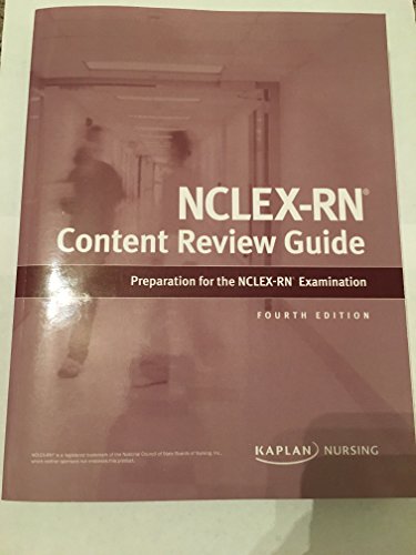 9781506202075: Kaplan Nursing NCLEX-RN Content Review Guide 4th Edition