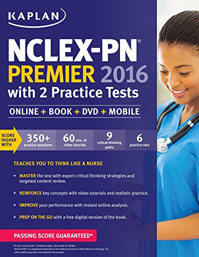 Stock image for NCLEX-PN Premier 2016-2017 with 2 Practice Tests : Online + Book + DVD + Mobile for sale by Better World Books